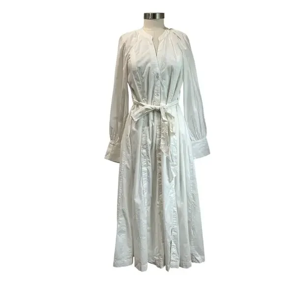 Free People White Charlie Belted Shirtdress Size XS - Picture 2 of 14